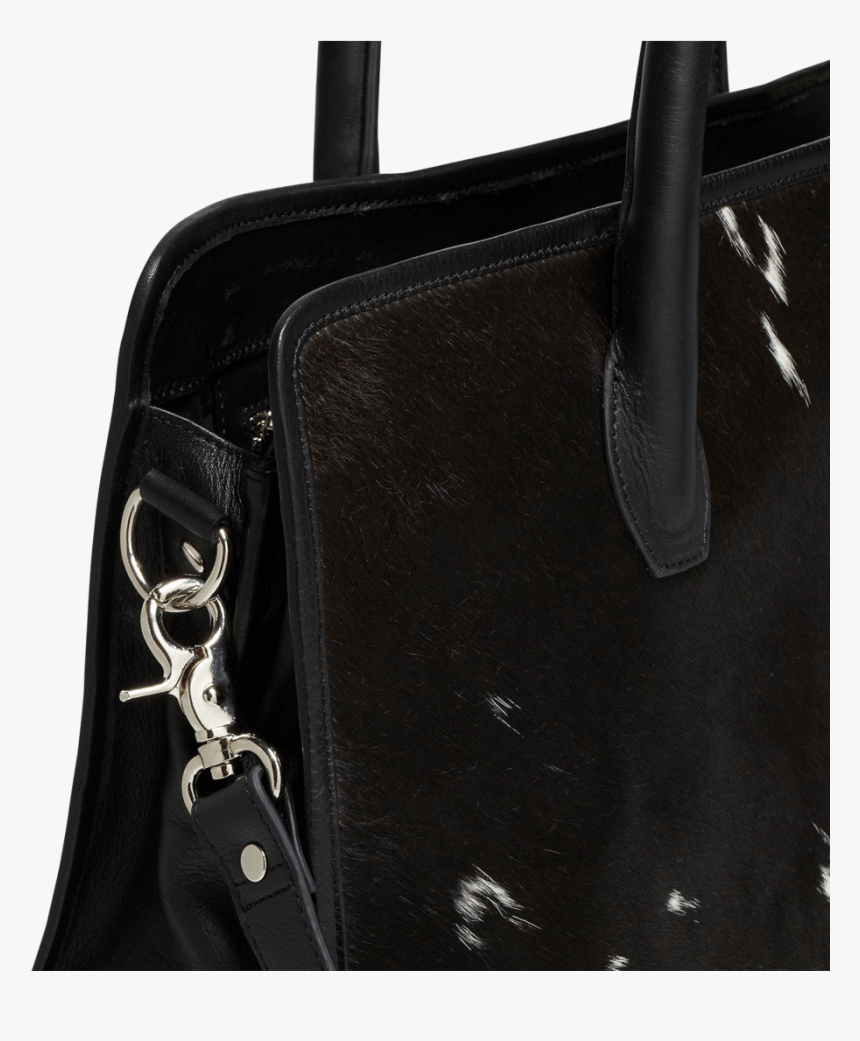 Carla Black White Pony Blk Cow Wash Styled - Handbag, HD Png Download, Free Download