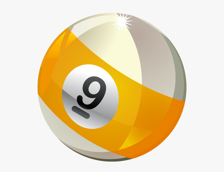 9 Ball Png - 9 Ball Billiard Png, Transparent Png, Free Download