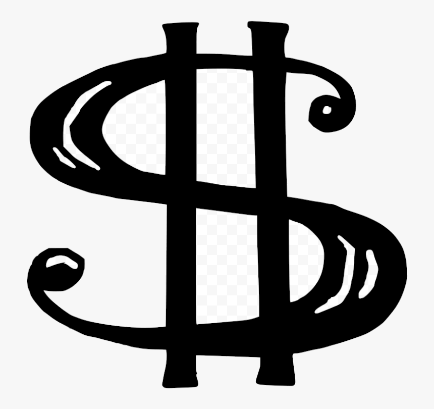 Bill Cliparts Dollar Clipart Stunning Free Transparent - Money Sign Black And White, HD Png Download, Free Download