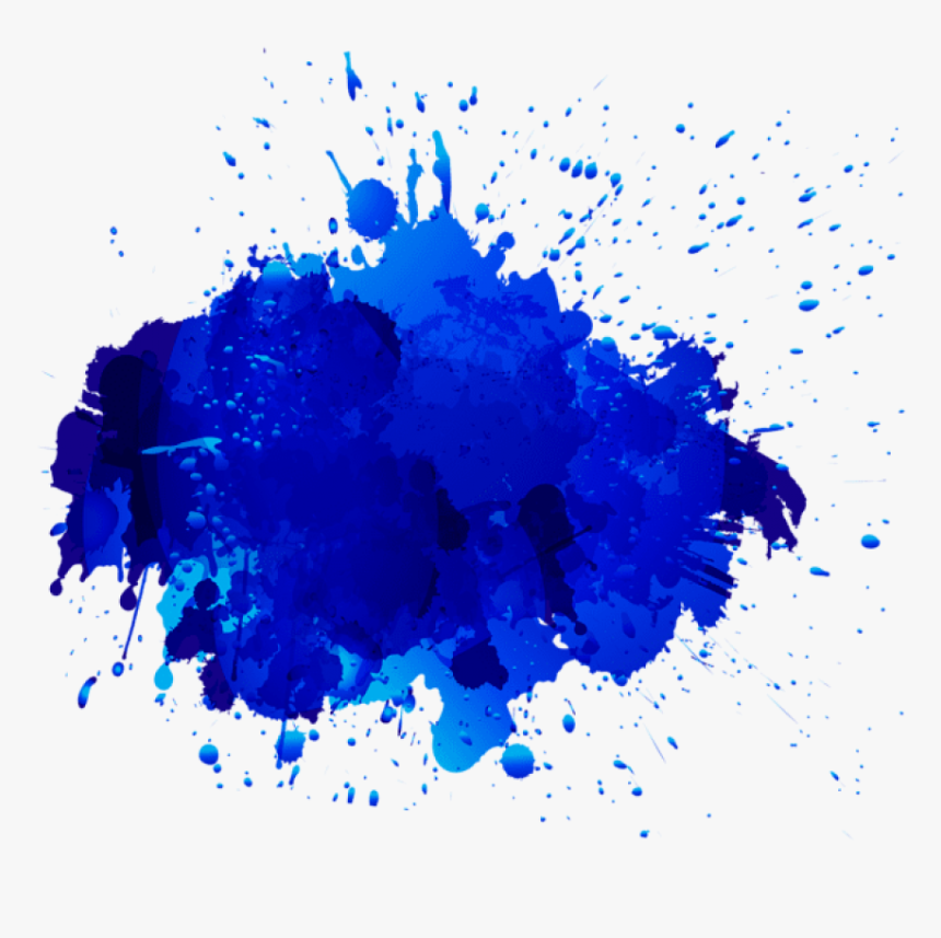 Free Png Download Blue Oil Paint Stain Transparent - Paint Blue Splash Png, Png Download, Free Download