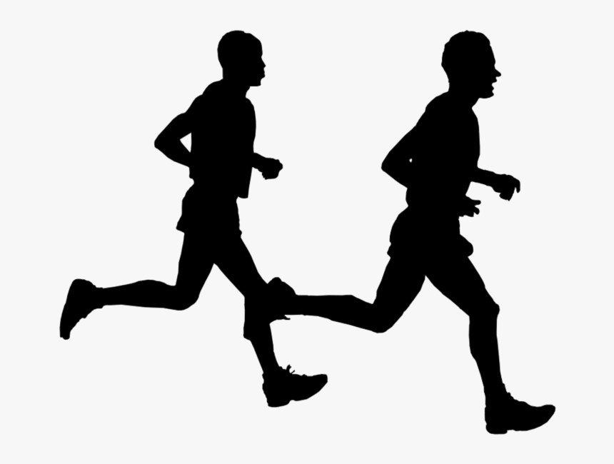 Running Jogging Silhouette Clip Art Download - Logo Jogging Png, Transparent Png, Free Download