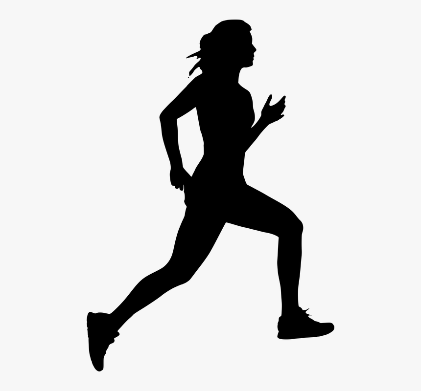Silhouette, Human, Jogging, Marathon, Nws Icons, Person - Silhouette Of Someone Running, HD Png Download, Free Download