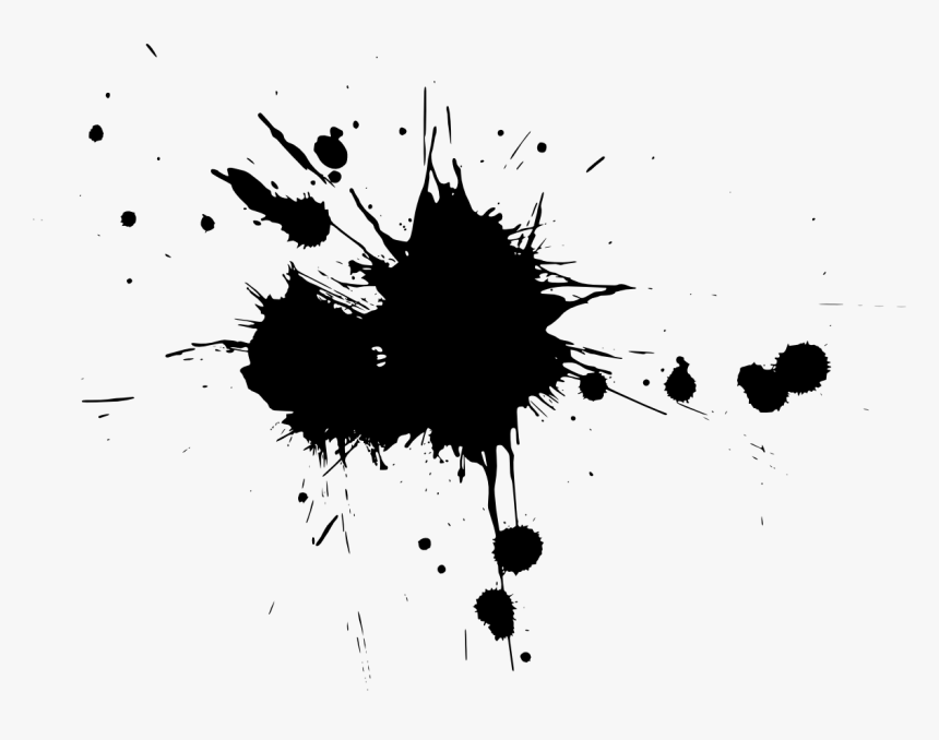 18 Paint Splatters - Black Paint Splatter Png, Transparent Png, Free Download