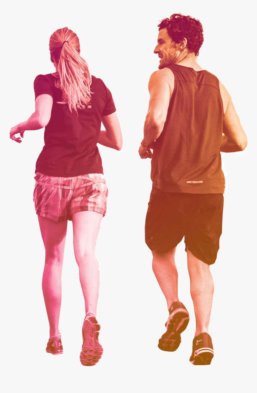 People Running Png Download - Couple Jogging Png, Transparent Png, Free Download