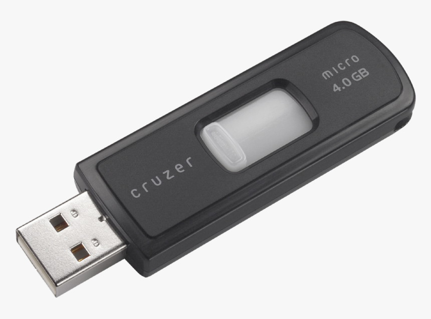 Usb Flash Drive Png - Sandisk Cruzer Micro 32gb, Transparent Png, Free Download