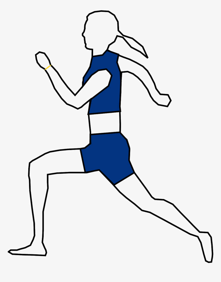 Public Domain Clip Art - Draw A Person Jogging, HD Png Download, Free Download