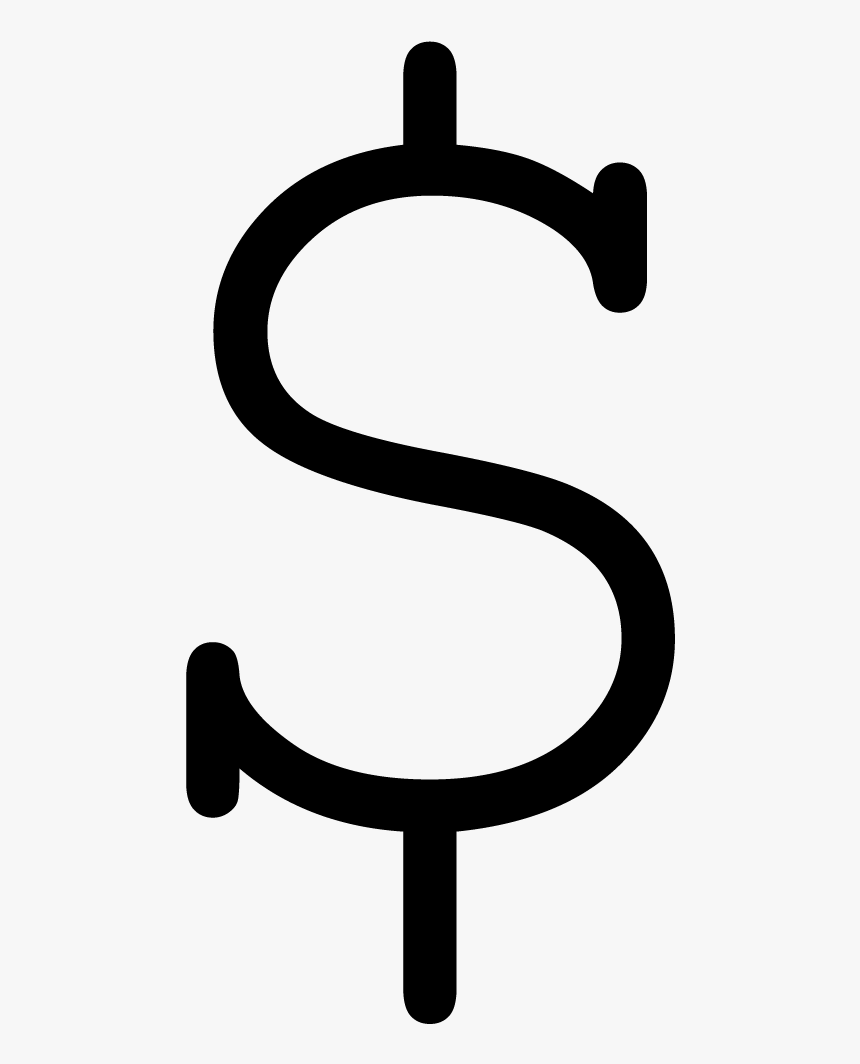 Dollar Sign Png - Calligraphy, Transparent Png, Free Download