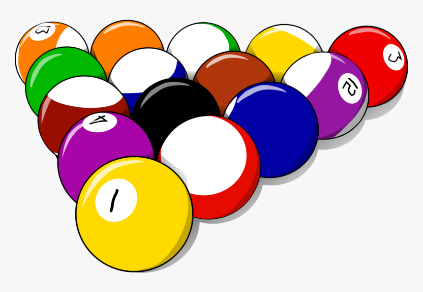 Clip Art Pool Game Clipart - Clipart Pool Balls, HD Png Download, Free Download