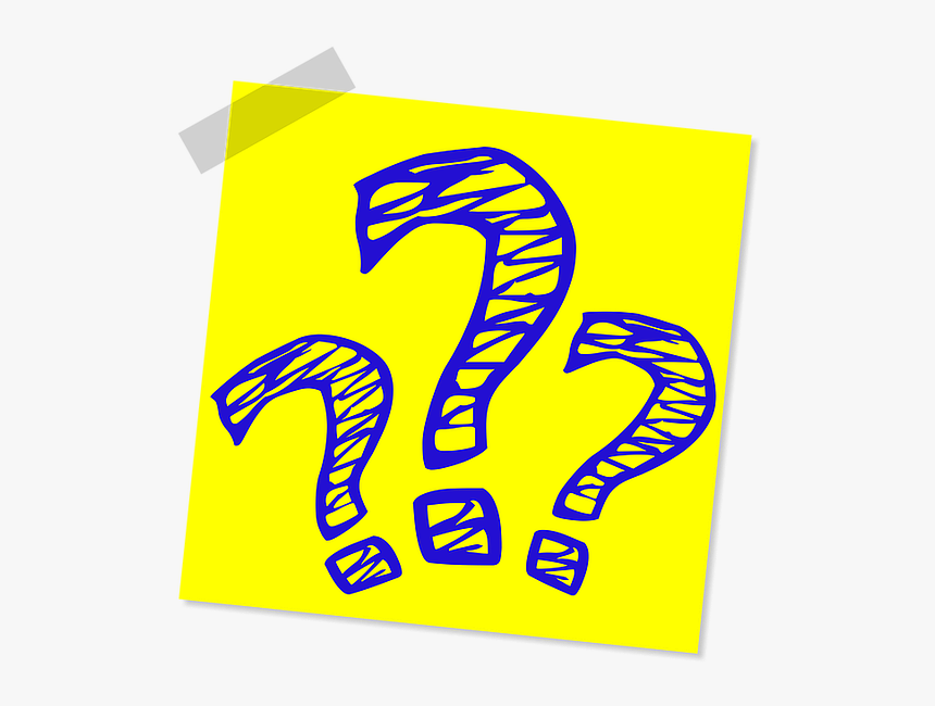 Manager Clipart Person Question Mark - Blue And Yellow Question Marks, HD Png Download, Free Download