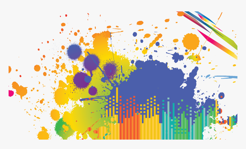 Colorful Paint Splatters Png Download - Paint Blast Png, Transparent Png, Free Download