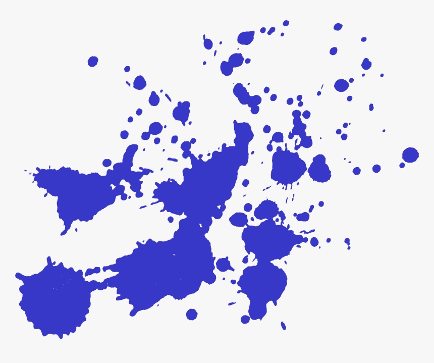 Blue Paint Splatter Png, Transparent Png, Free Download