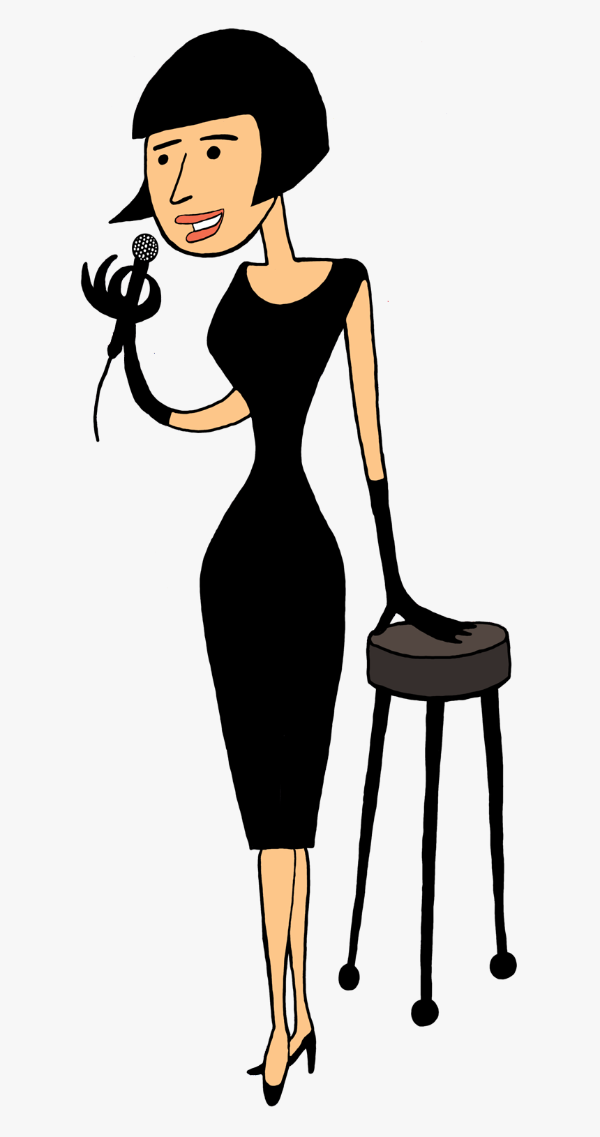 Singer Clipart - Female Singer Clip Art, HD Png Download, Free Download