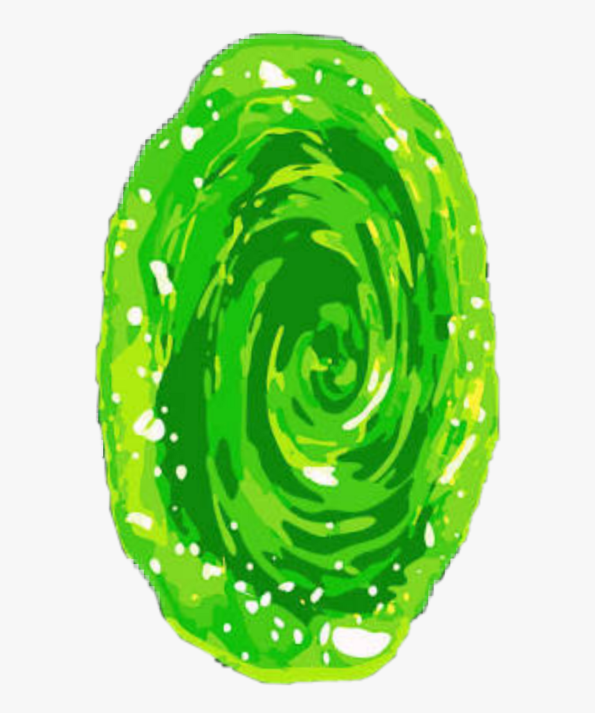 Rick And Morty Png Portal - Rick And Morty Green Portal, Transparent Png, Free Download