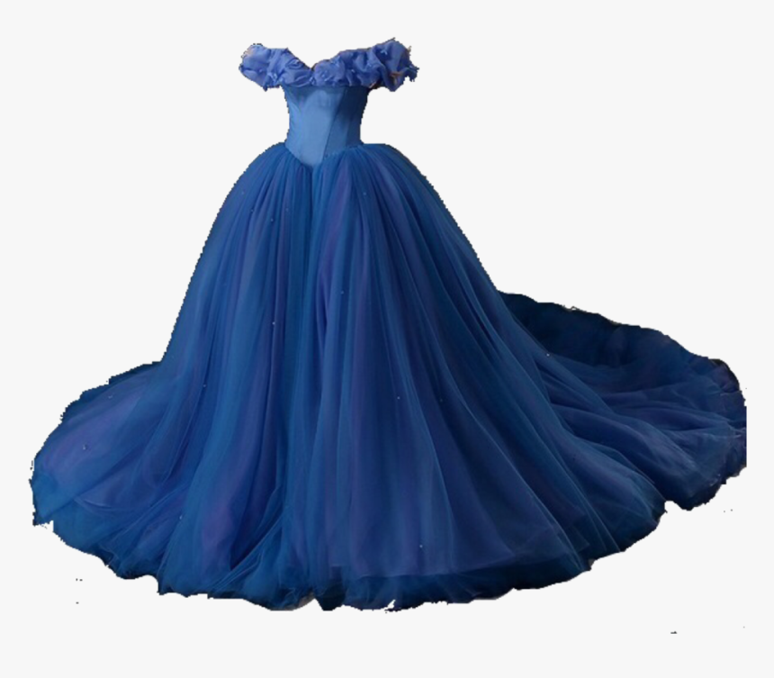 #blue #dress #queen #princess #cinderella #cute #aesthetic - Png Transparent Princess Dress, Png Download, Free Download