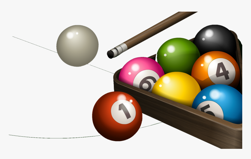 Clip Art Blackball Pool - Billiard Ball, HD Png Download, Free Download