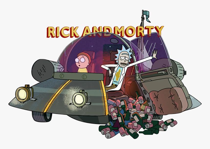 Rick And Morty Spaceship Parked, HD Png Download, Free Download