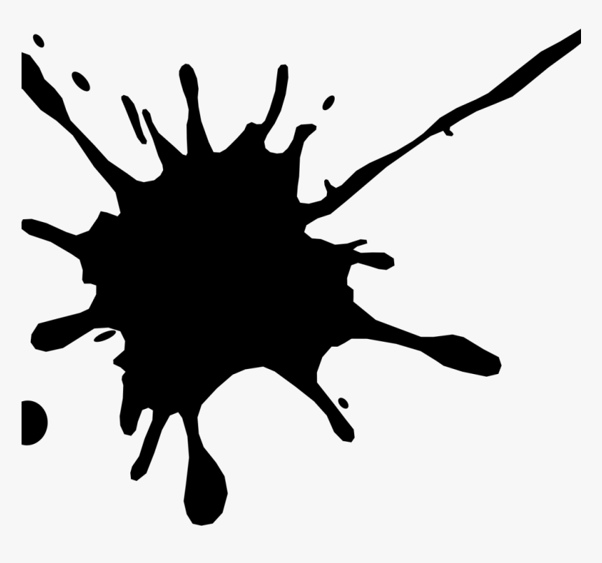 Transparent Black Paint Splatter Png - Transparent Background Ink Splatter Png, Png Download, Free Download