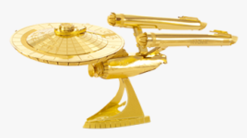 Ncc-1701 - Star Trek - Gold - Metal Earth - Uss Enterprise (ncc-1701), HD Png Download, Free Download