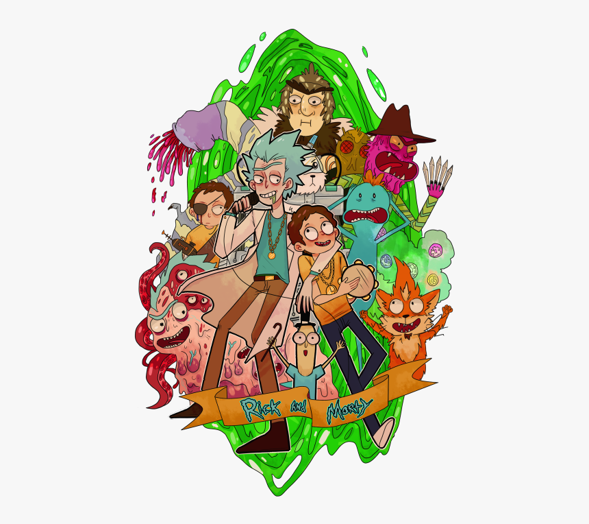 Rick And Morty Drawings, HD Png Download, Free Download