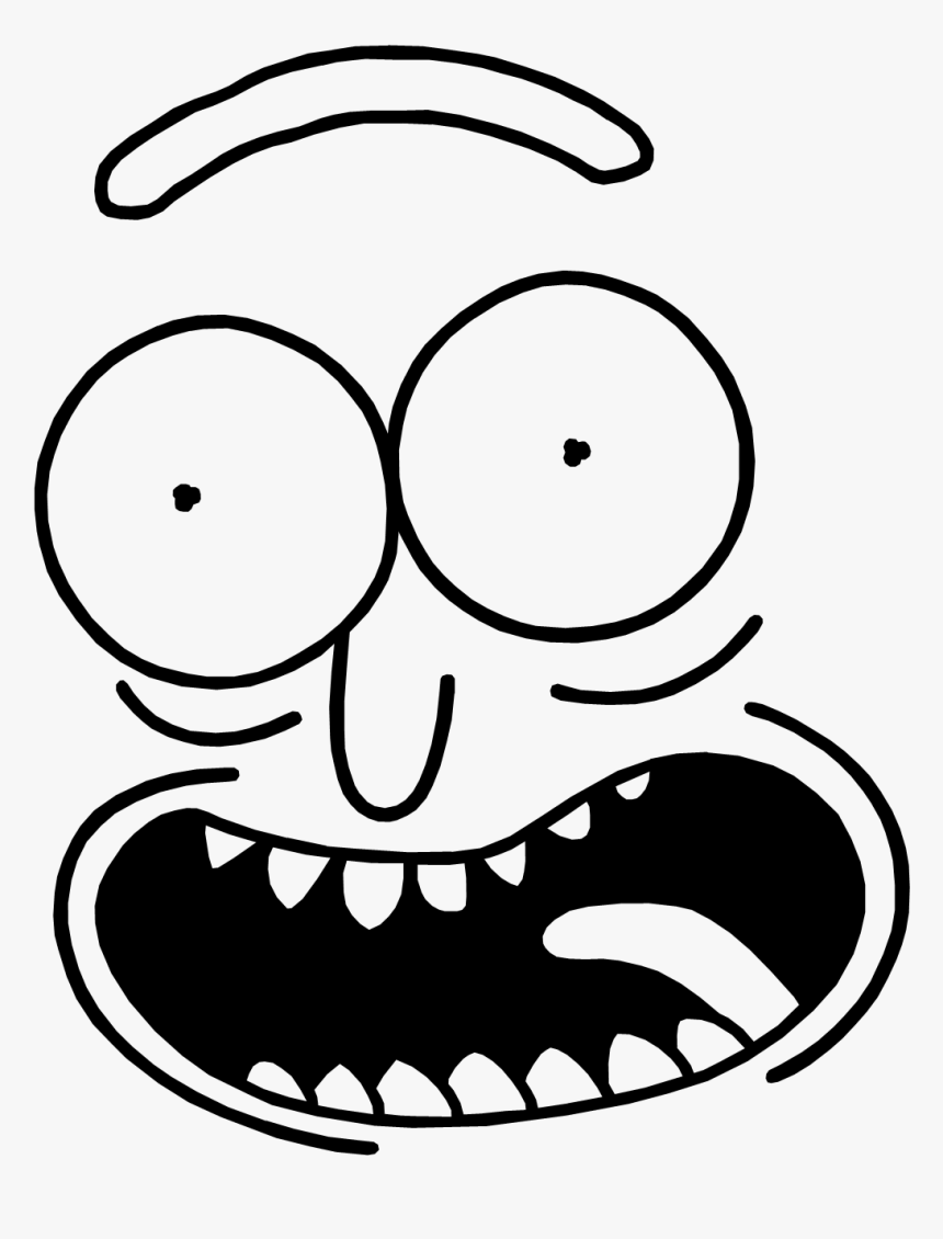 Black And White Rick And Morty, HD Png Download - kindpng.