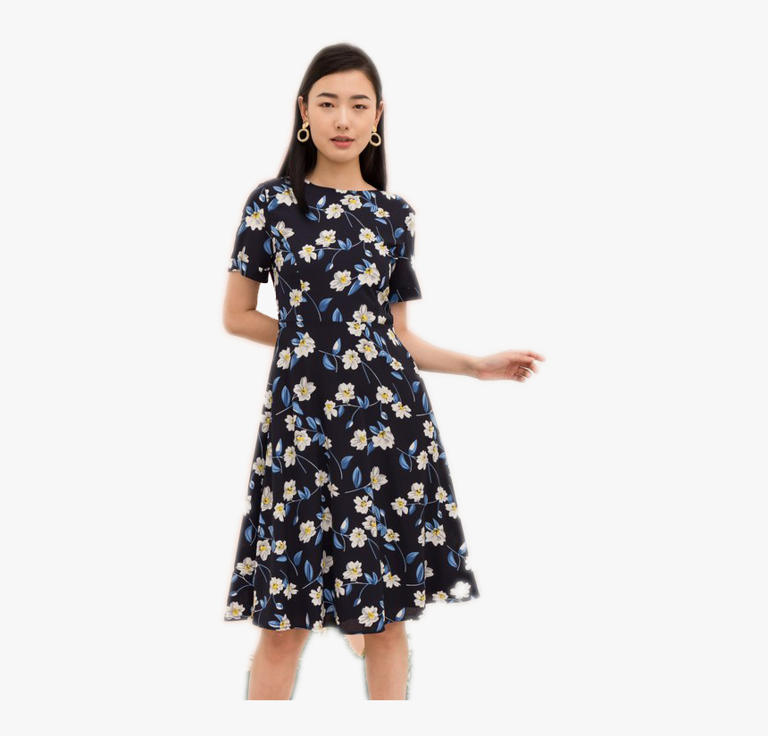 Midi Dress Transparent Image - Midi Dress, HD Png Download, Free Download