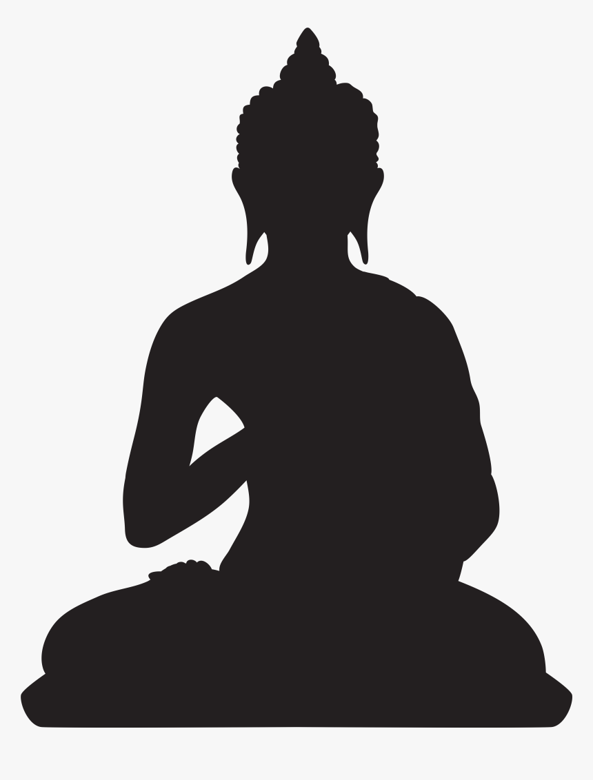Buddha Silhouette Png Clip Art, Transparent Png, Free Download