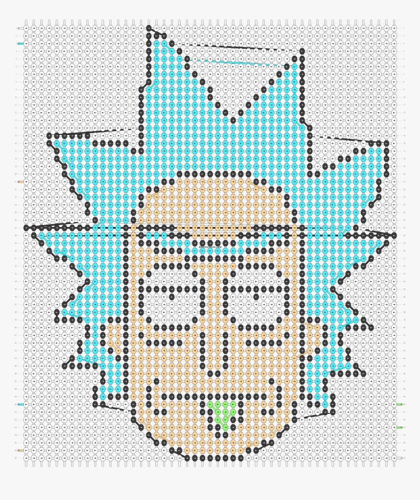 Alpha Pattern - Rick And Morty Pixel Art, HD Png Download, Free Download