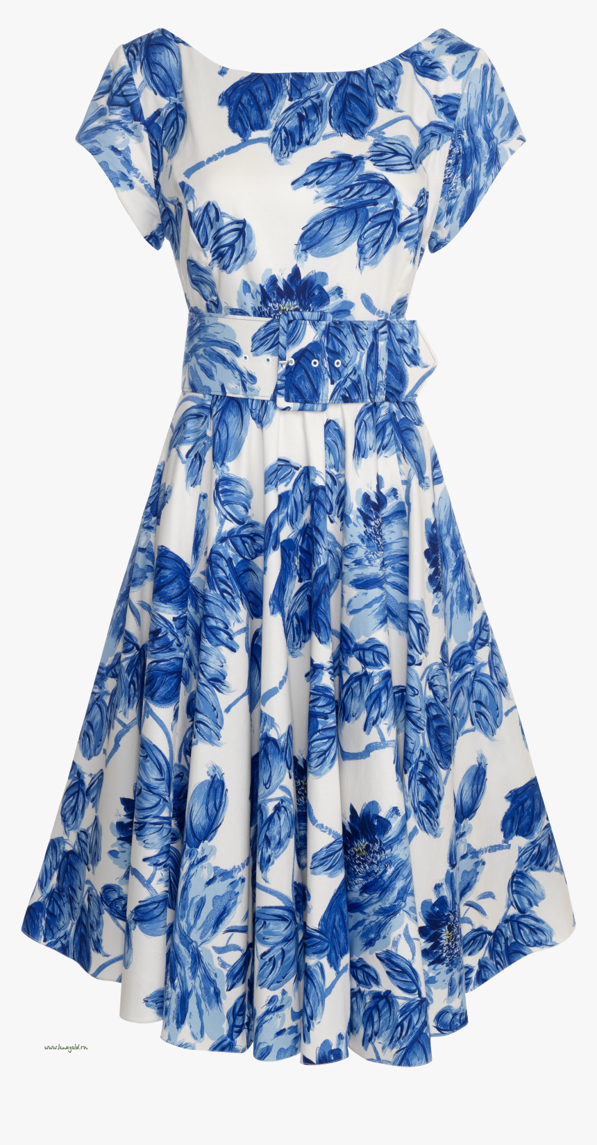 Casual Blue Dress Png, Transparent Png, Free Download