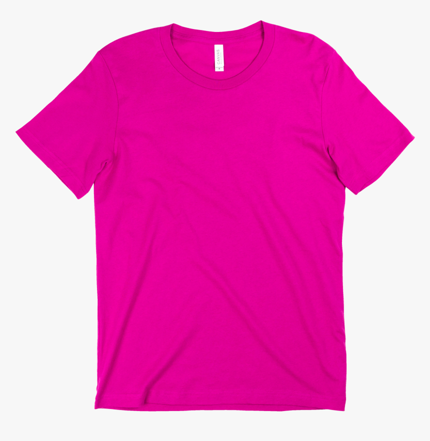 Berry - Canvas - - Hot Pink T Shirt Template, HD Png Download, Free Download