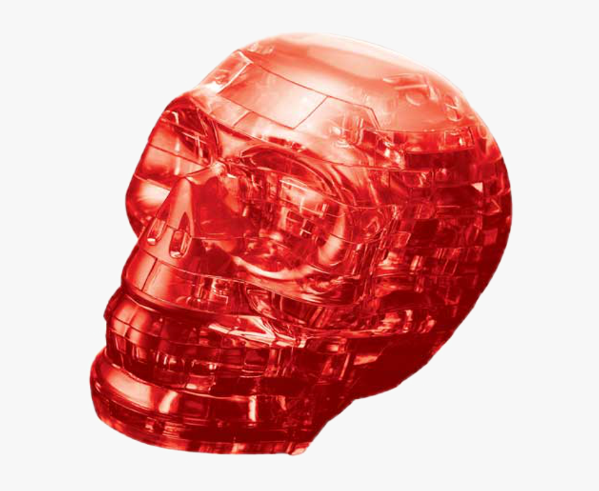 3d Crystal Puzzle - 3d Crystal Puzzle Red Skull, HD Png Download, Free Download