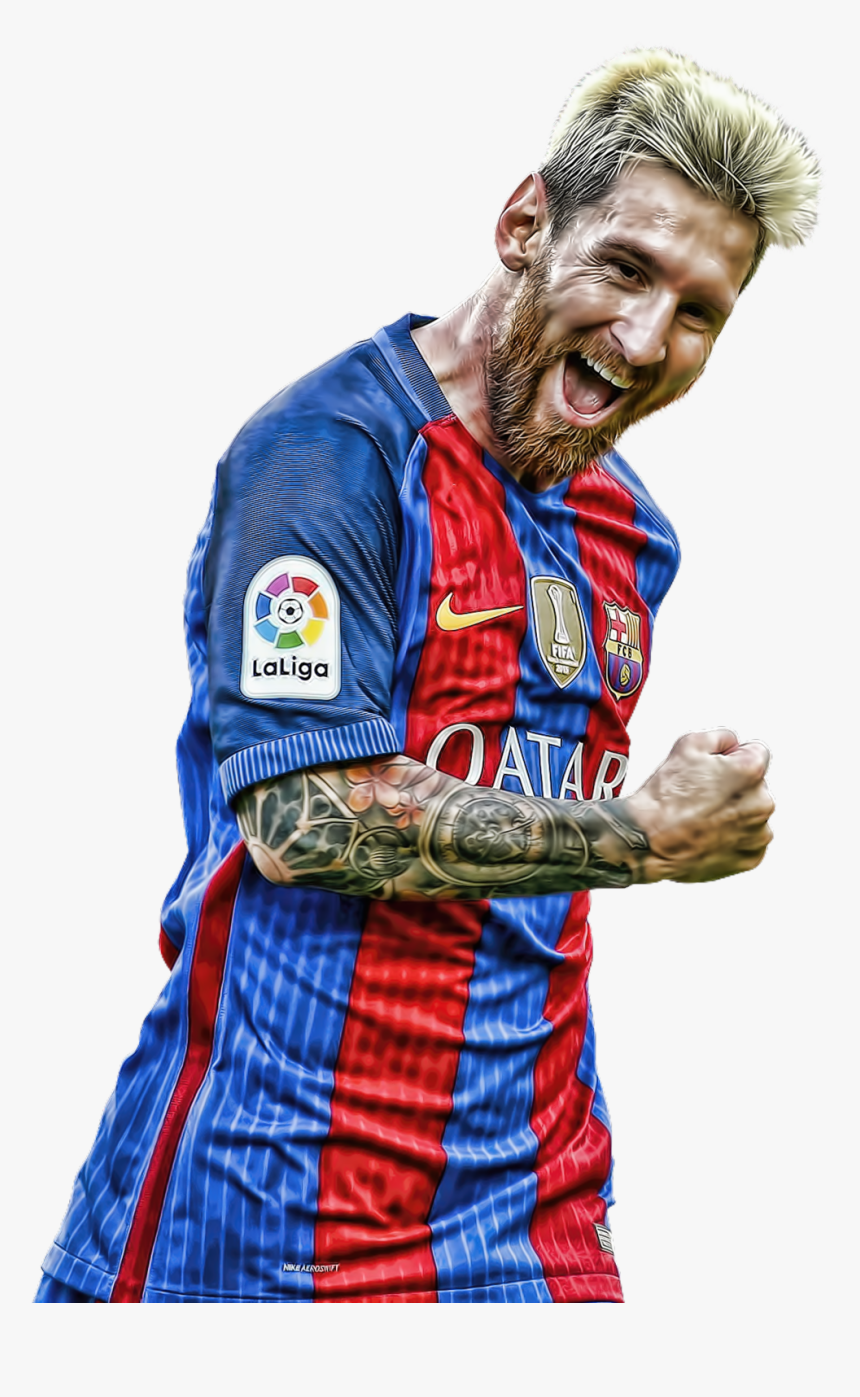 Lionel Messi Png Happy Smile Fc Barca Clipart - Fc Barcelona Messi Png, Transparent Png, Free Download