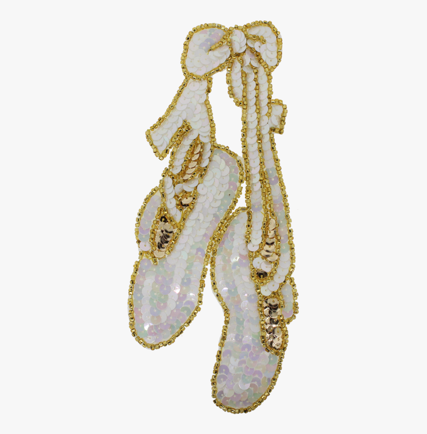 Ballet Slippers Beaded & Sequin Applique - Body Jewelry, HD Png Download, Free Download