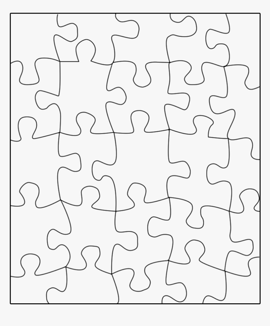 Jigsawpuzzle Cut Out Puzzle Template, HD Png Download kindpng