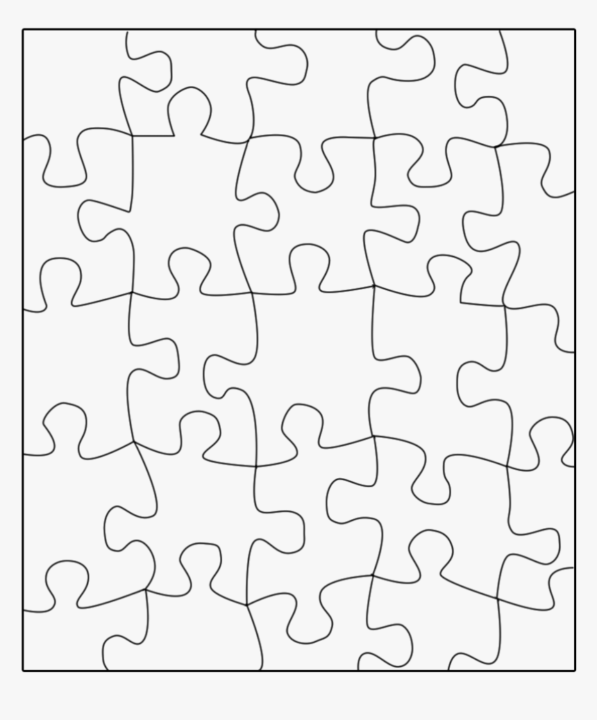 Jigsaw-puzzle - Cut Out Puzzle Template, HD Png Download, Free Download