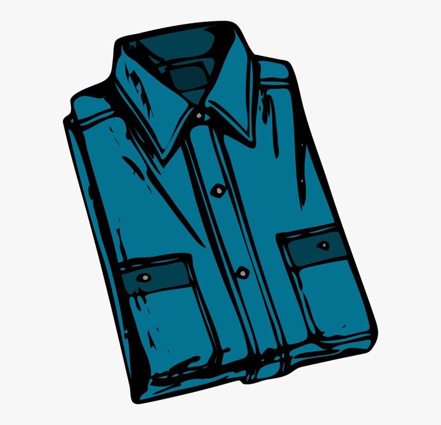 Blue,angle,outerwear - New Shirt Clip Art, HD Png Download, Free Download