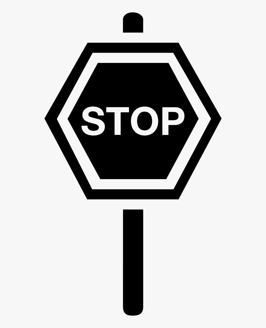 Urban Street Traffic Signal Of Stop In Hexagon On A - Road And Traffic Safety, HD Png Download, Free Download