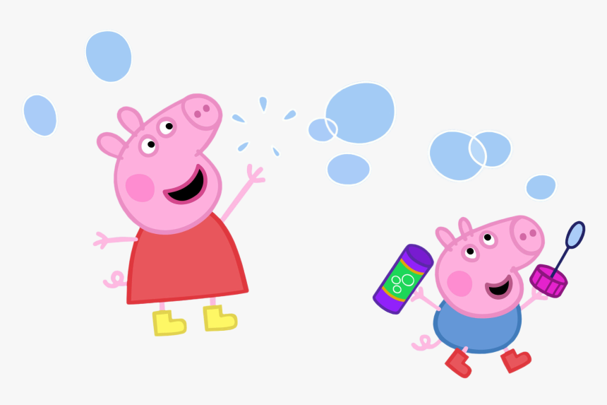 Transparent Pink Bubbles Clipart - Transparent Background Peppa Pig Transparent, HD Png Download, Free Download