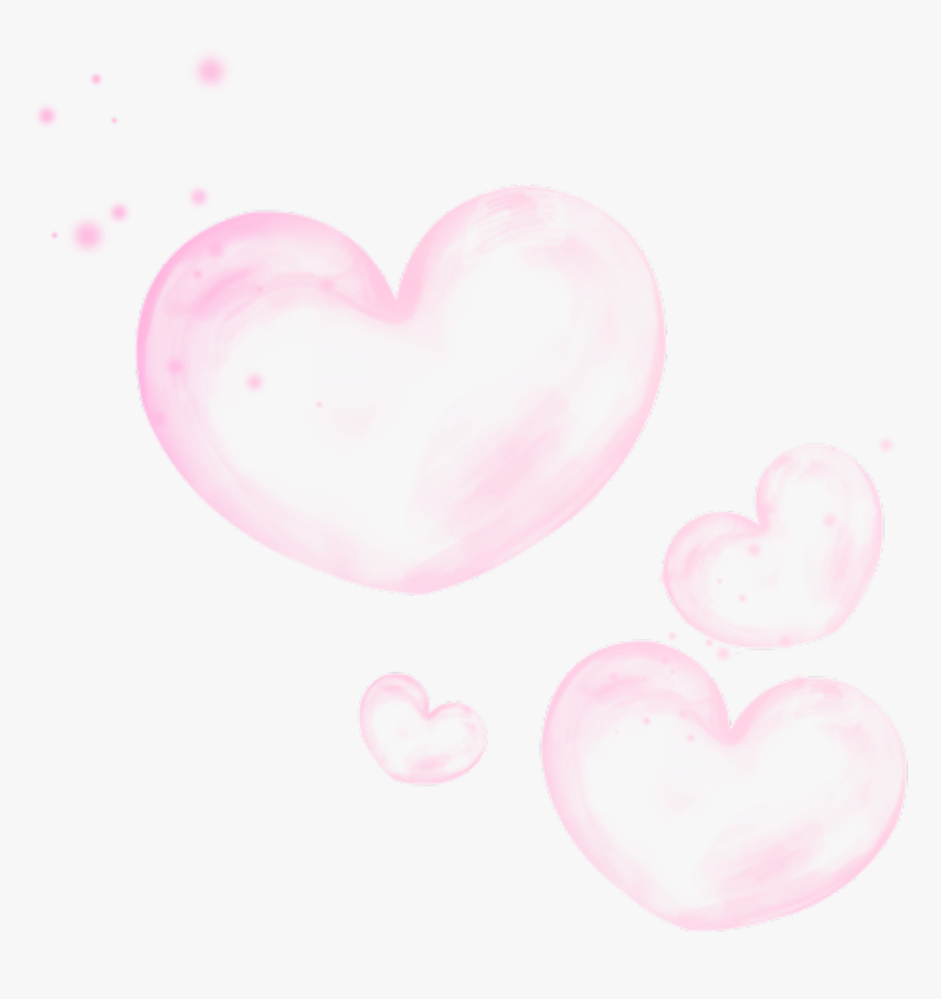 Transparent Pink Bubbles Clipart - Heart Soap Bubble Png, Png Download, Free Download