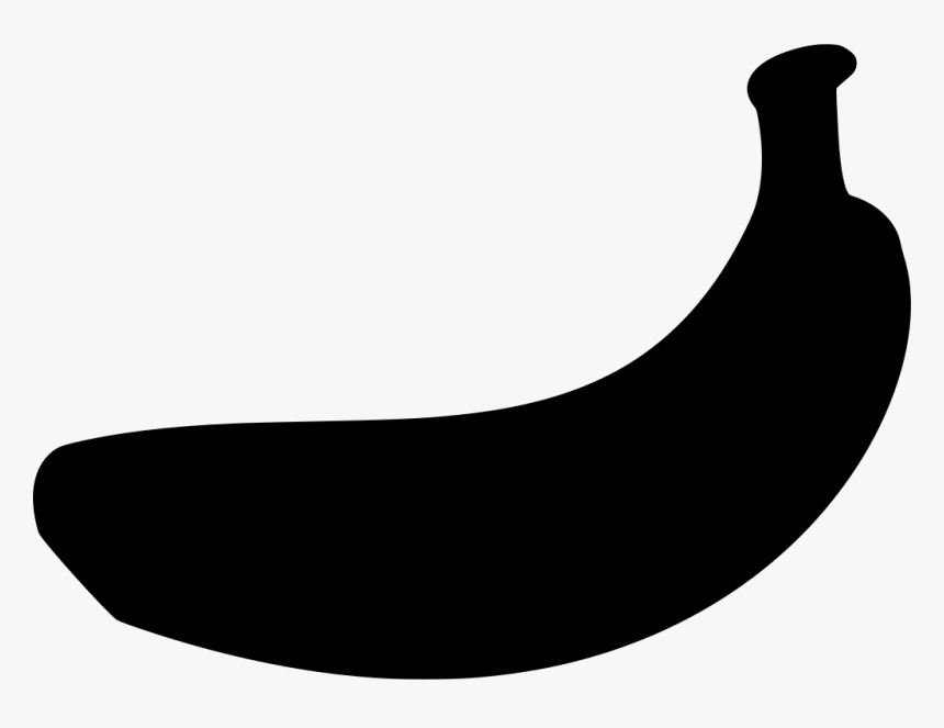 Banana Clip Art Black, HD Png Download, Free Download