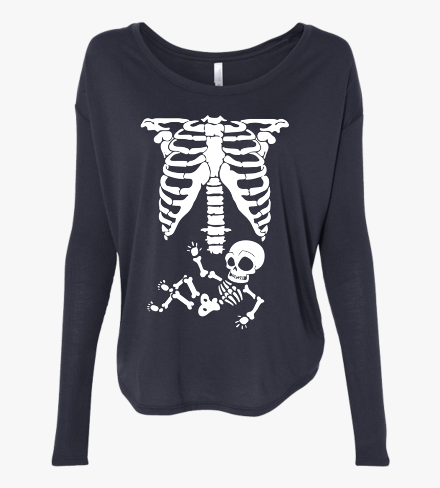 Muggies Women"s Halooween Costume Funny Skeleton Rib - T-shirt, HD Png Download, Free Download