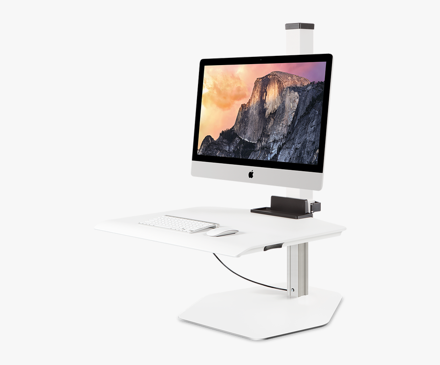 Winston Apple Imac Vesa Sit-stand Workstation Single - Sit Stand Workstation Imac, HD Png Download, Free Download