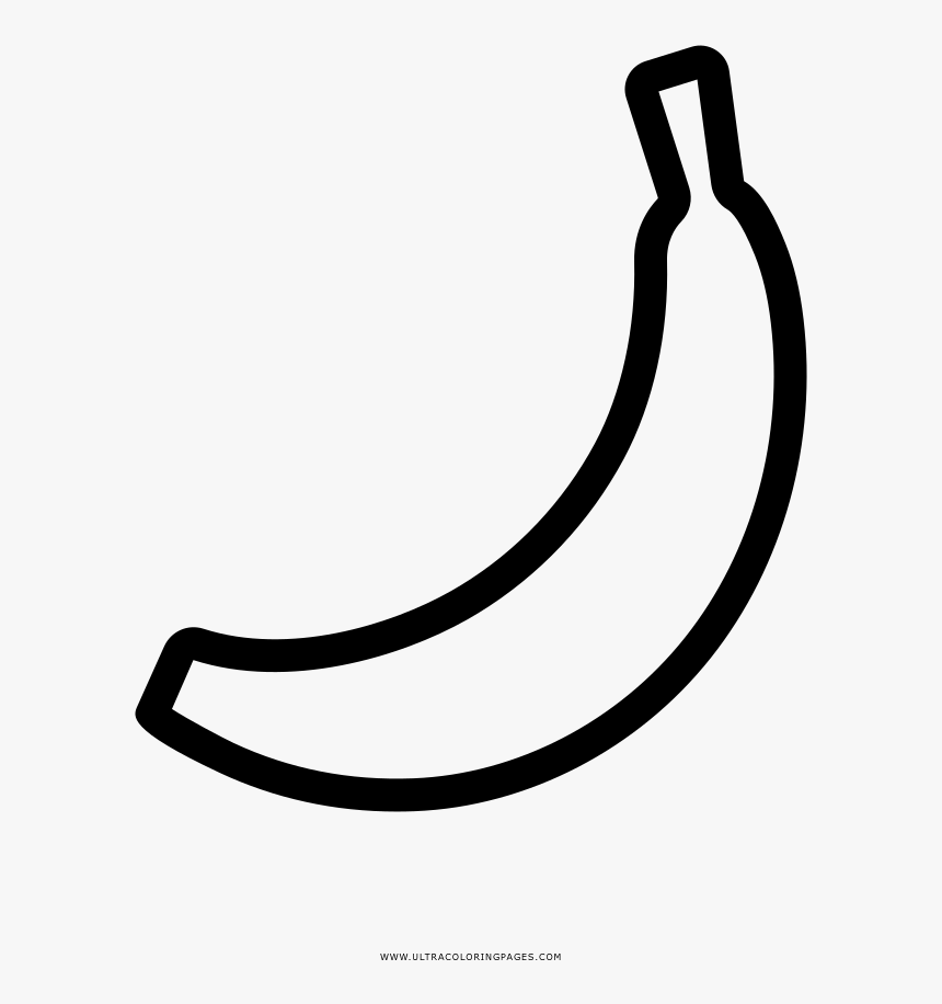 Banana Coloring Page Hd Png Download Kindpng