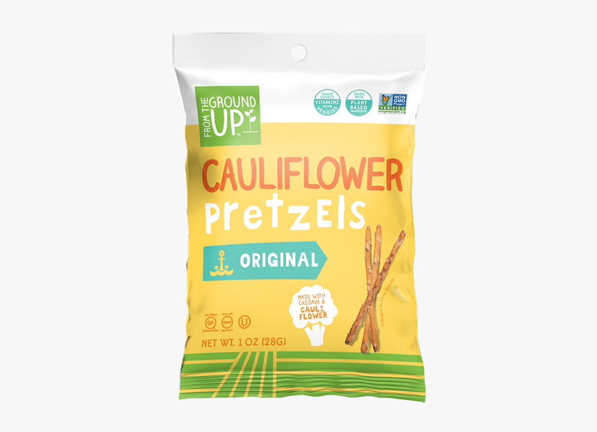 Cauliflower Pretzels- Original Sticks - Ground Up Cauliflower Pretzels, HD Png Download, Free Download