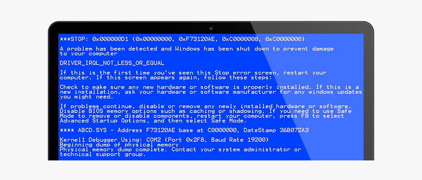 Blue Screen Of Death, HD Png Download, Free Download