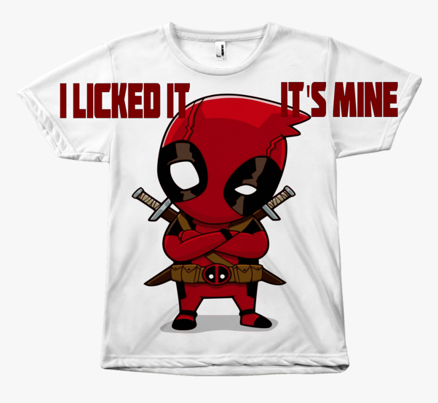 Custom 3d Deadpool Chibi Sublimation Unisex T-shirt - Cute Deadpool, HD Png Download, Free Download