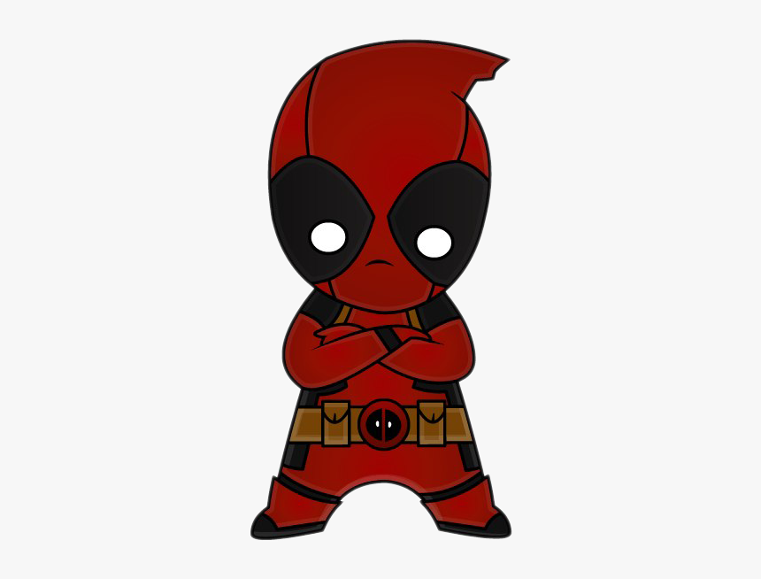 Cartoon Deadpool Drawing Kids, HD Png Download, Free Download