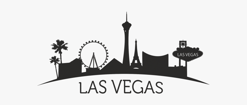 Las Vegas Skyline Silhouette, HD Png Download, Free Download