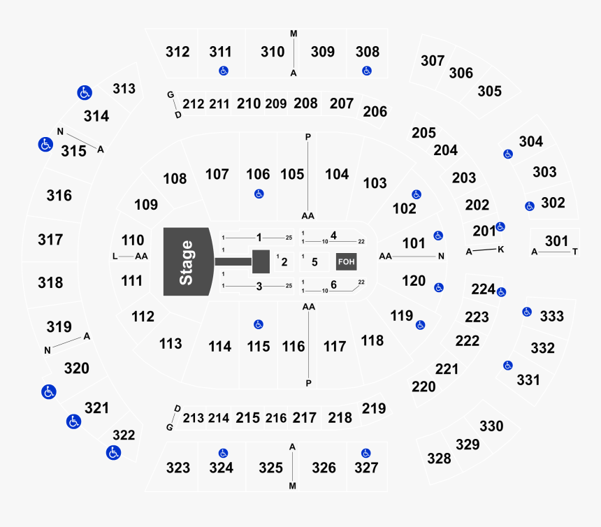 Transparent Wells Fargo Stagecoach Logo Png - Bridgestone Arena Seating Chart Pbr, Png Download, Free Download