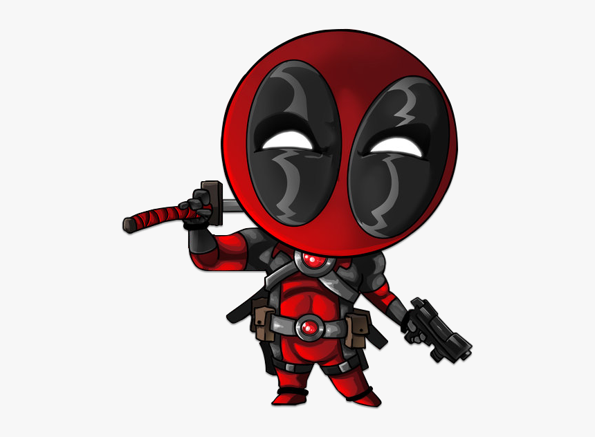 Baby Deadpool Cartoon, HD Png Download, Free Download