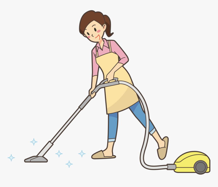 Fictional Character,art,area - Vacuuming Clipart, HD Png Download, Free Download
